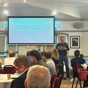 Andrew Holland from sendme2work | disability confident – XP Dorset 2025